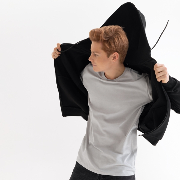 Футболка унисекс Крис (Kris), 150 гр., светло-серая, размер S