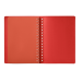 Ежедневник Vista недатированный, черный/красный