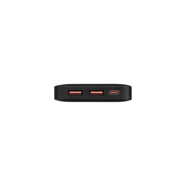 Внешний аккумулятор с цветной подсветкой Анкор Макс Плюс PD (Ancor PD Max Plus) 10000 mAh, черный