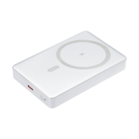 Внешний аккумулятор Атлантис Плюс PD (Atlantis PD Plus) 10000mAh с функцией беспроводной зарядки 15W, серебряный