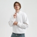 Толстовка на молнии унисекс Флоу (Flow), белая, размер 3XL/4XL