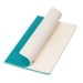 Блокнот Corsa slim, бирюзовый