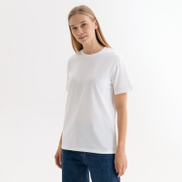 Футболка унисекс KRIS, 150 гр., белая (теплого оттенка), размер XS