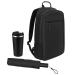 Подарочный набор Sirius, черный (зонт, термокружка, рюкзак)