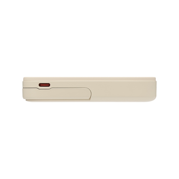 Внешний аккумулятор Юнион PD (Union PD) 10000mAh с функцией беспроводной зарядки 15W, бежевый