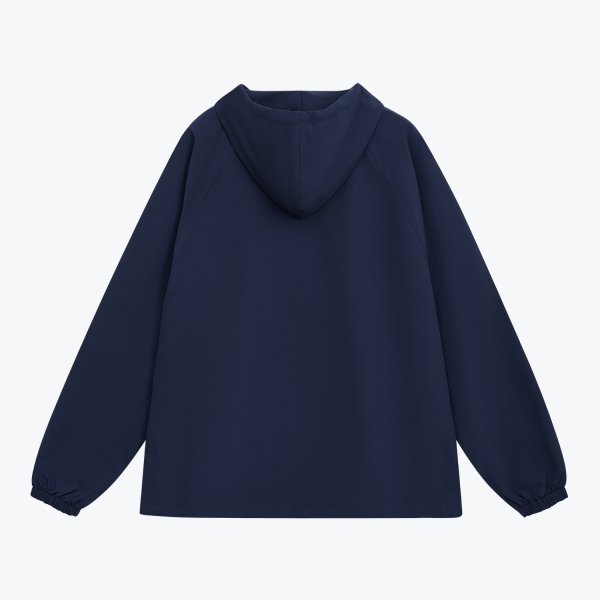 Ветровка (анорак) оверсайз унисекс Риссман (Rissman), темно-синяя, размер XL/XXL