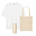 Набор с одеждой RUST (футболка, термобутылка, шоппер), белый/бежевый, XS/S