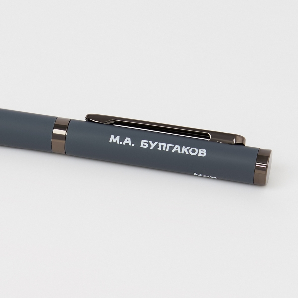 Шариковая ручка Нокс (Nox), серая
