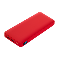 Внешний аккумулятор с подсветкой Ancor PD Plus 10000 mAh, красный