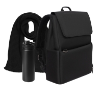 Подарочный набор Marco, черный (шарф, термобутылка, рюкзак)