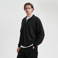 Толстовка на молнии унисекс FLOW, черная, размер XL/2XL