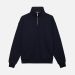 Толстовка на молнии унисекс FLOW, темно-синяя
