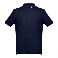 Рубашка-поло мужская ADAM, темно-синий, 4XL, 100% хлопок, плотность 195 г/м2