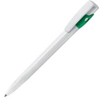 KIKI, ручка шариковая, зеленый/белый, пластик