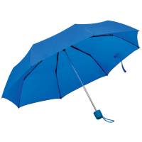 Зонт складной "Foldi", механический, пластиковая ручка, ярко-синий,