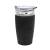 Термокружка вакуумная "Cristal"; черный; 350 мл; металл; стекло