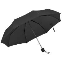 Зонт складной "Foldi", механический, пластиковая ручка, черный