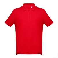 Рубашка-поло мужская ADAM, красный, 3XL, 100% хлопок, плотность 195 г/м2