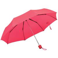 Зонт складной "Foldi", механический, пластиковая ручка, красный