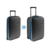 Чемодан складной Rollink Earth 55x40x20 см, 2 колеса