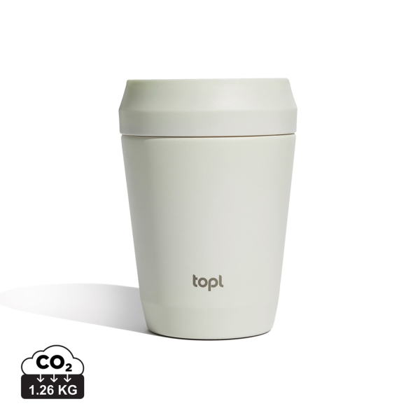 Термостакан Topl из переработанной стали с крышкой 360°