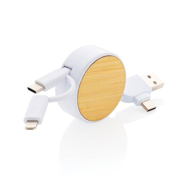 Кабель Ontario 6-в-1 с выдвижным механизмом из переработанного пластика (стандарт RCS)