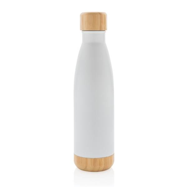 Вакуумная бутылка из нержавеющей стали и бамбука