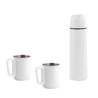 Набор "Гейзер" (термос, 2 кружки), покрытие пудра