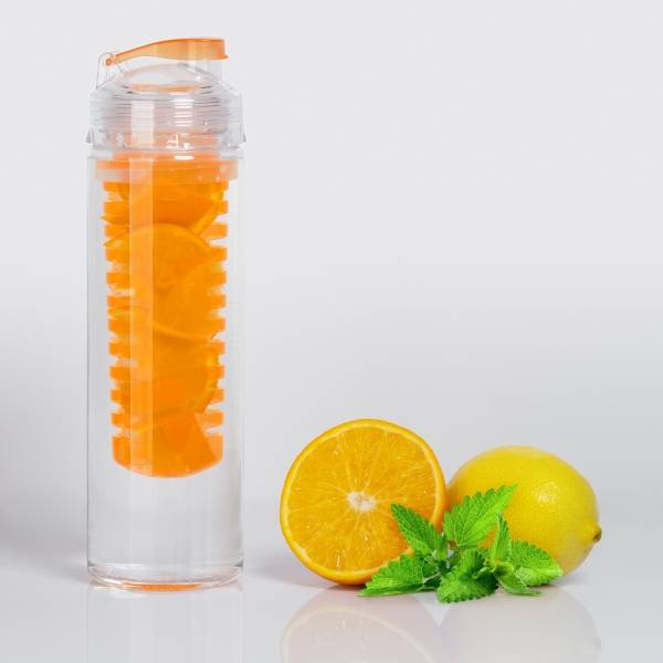 Бутылка для воды "Fruits" 700 мл с емкостью для фруктов