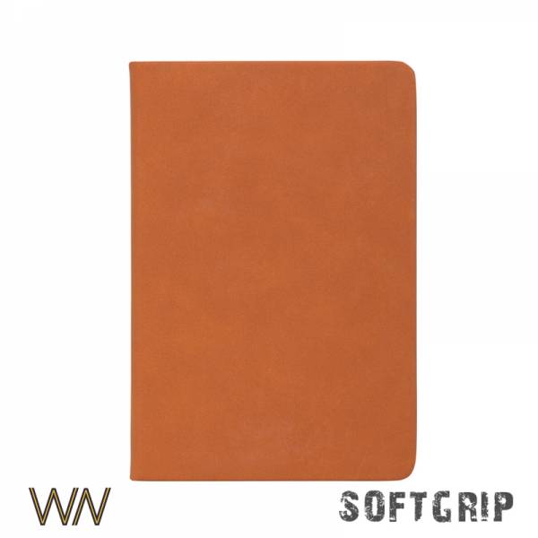 Ежедневник недатированный "Флоренция"с покрытием soft grip, формат А5, оранжевый
