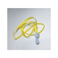 Шнур для бейджа 1см с клипсой (желтый)