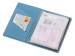Классическая обложка для автодокументов "Favor", голубая