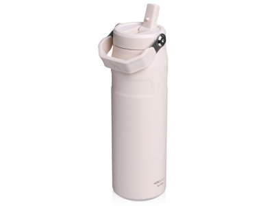Бутылка для воды объемом 700 мл с откидной трубочкой Stanley IceFlow™ 2.0 - Light pink