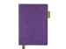 Ежедневник А5 датированный "Boston" 2026, фиолетовый с салатовым обрезом