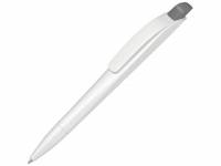 Ручка шариковая пластиковая "Stream", белый/серый