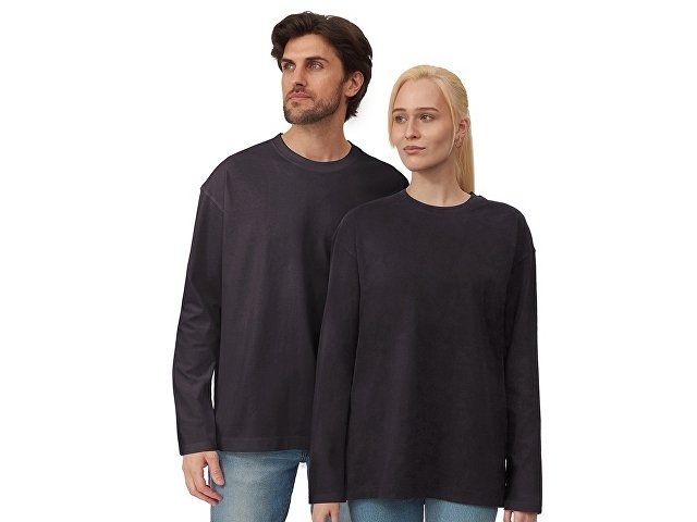 Лонгслив оверсайз «Berlin» унисекс, темно-серый