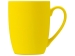 Кружка с покрытием soft-touch C1, желтый