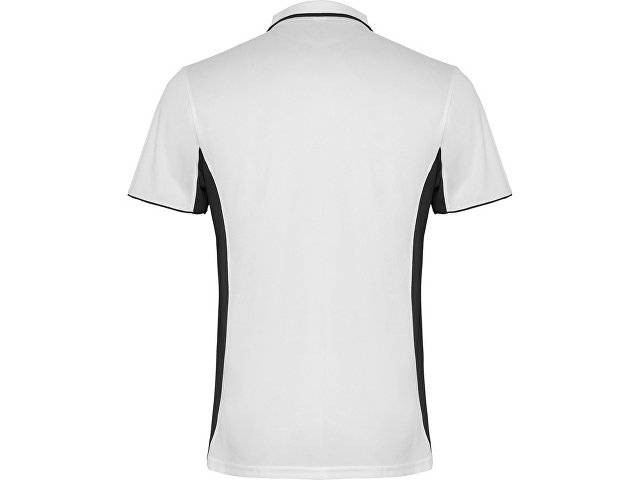 Рубашка поло "Montmelo" мужская с длинным рукавом, белый/черный