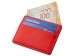 Картхолдер для двух карт и наличных денег с зажимом "Crave", красный