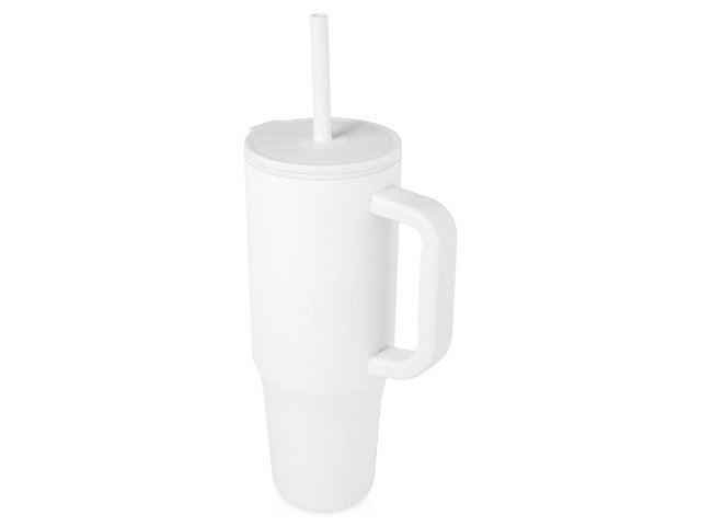 Brady термостакан с силиконовой трубочкой, 900 мл, сертифицированный согласно RCS- Белый
