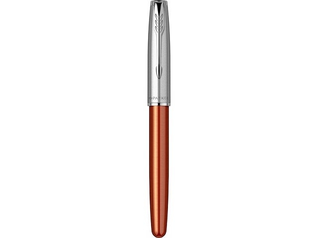 Перьевая ручка Parker Sonnet Essentials Orange SB Steel CT, перо: F, цвет чернил black, в подарочной упаковке.