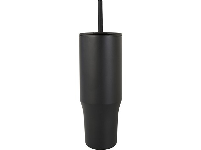 Brady термостакан с силиконовой трубочкой, 900 мл, сертифицированный согласно RCS- Черный