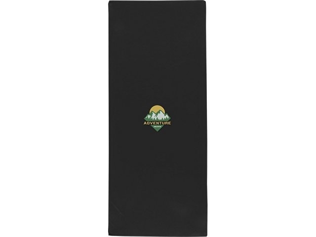 Lucas спортивное полотенце из переработанного полиэстера 30х80 см - сплошной черный