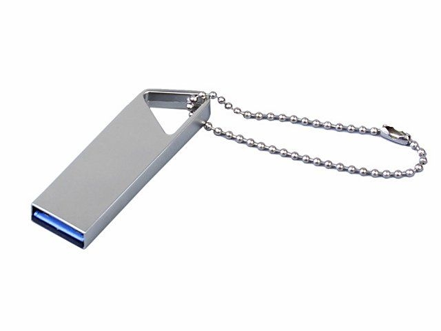 USB 3.0-флешка на 128 Гб с мини чипом, компактный дизайн, отверстие треугольной формы для цепочки