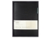 Ежедневник недатированный А5 "Boston", черный (бирюзовый обрез)