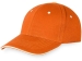 Бейсболка "New Castle" 6-ти панельная, оранжевый/белый
