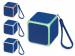 Портативная колонка «Cube» с подсветкой, синий