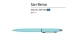 Ручка металлическая шариковая "San Remo", софт-тач, 1.0 мм, голубой