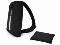 Сумка-слинг «Nomad» на одно плечо из водостойкого переработанного пластика, черный