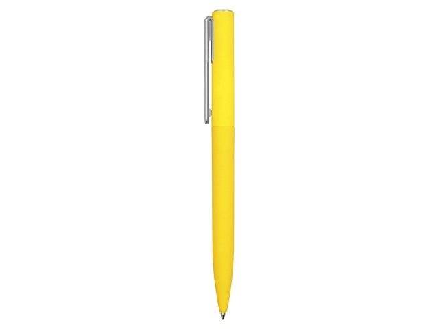 Ручка шариковая пластиковая "Bon" с покрытием soft touch, желтый